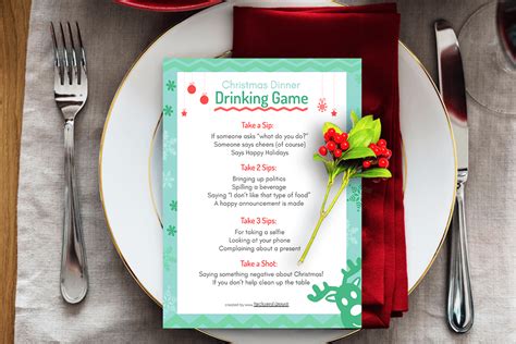 Christmas Dinner Drinking Game, This Will Spice Up Your Christmas Party! | Backyard Games