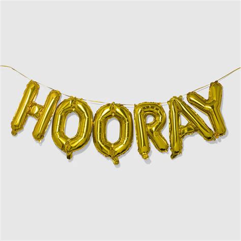 "Hooray" Balloon Banner – The Cupcake Bar, LLC