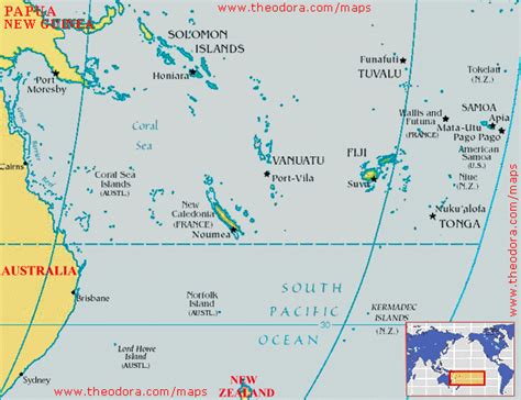 Maps of South Pacific Ocian - Flags, Maps, Economy, Geography, Climate, Natural Resources ...