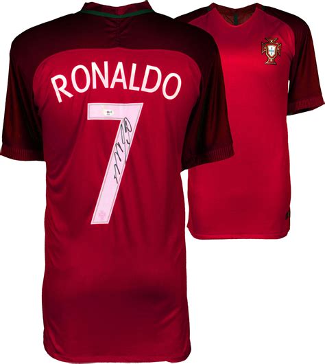 Cristiano Ronaldo Portugal Autographed 2015-16 Home Jersey