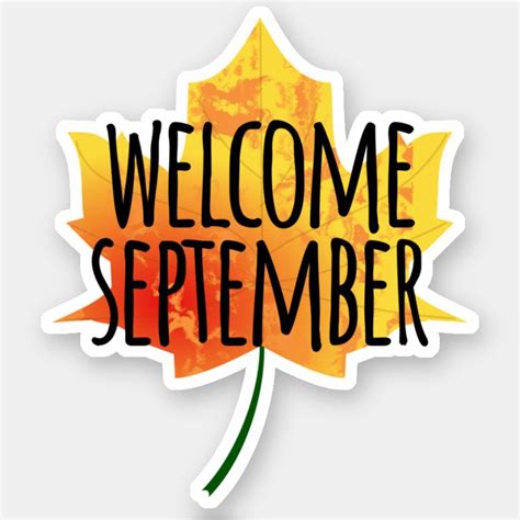 Welcome September Sticker | Zazzle in 2022 | Welcome september, Disney ...