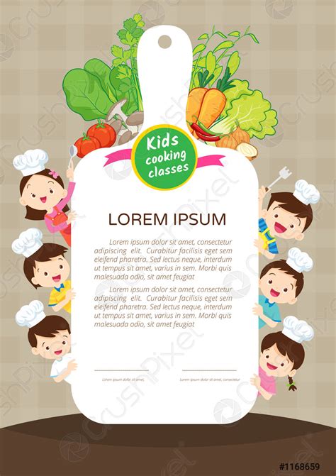 Kids Cooking class certificate 10 - stock vector 1168659 | Crushpixel