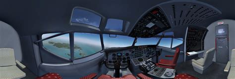 Boeing707 cockpit in Flightgear flight simulator 360 Panorama | 360Cities