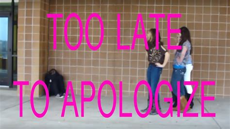 Too Late to Apologize | Radicalkevin Productions - YouTube