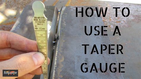 Welding inspection aid - How to use a Taper Gauge - YouTube