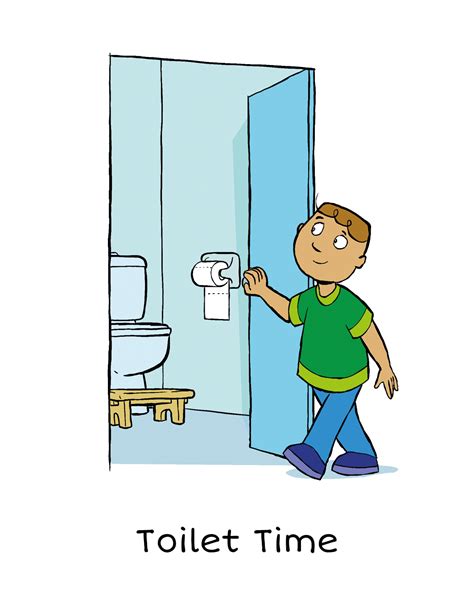 Toilet Time: Visual cards for boys learning to stand for wee and sit for poo - Toilet Time