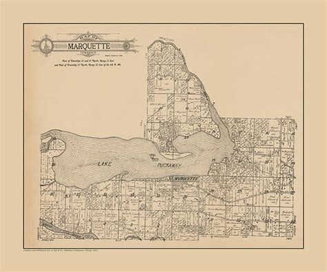 Plat Map-Marquette Township-1923 - Interior Elements