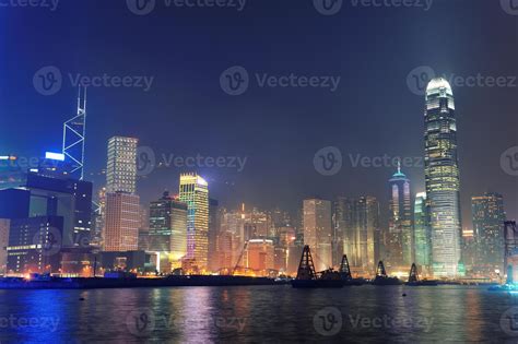 Hong Kong night view 8337504 Stock Photo at Vecteezy