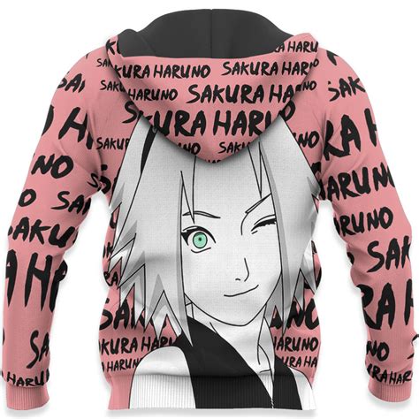 Sakura Haruno Hoodie Custom Anime Merch Clothes Style Manga - Gear Otaku