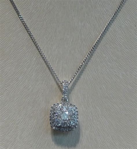 Silver Necklace Diamond Pendant Free Stock Photo - Public Domain Pictures