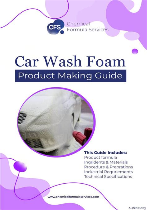 How to Make the Car wash Foam - At - 1 Chemical Formula Services