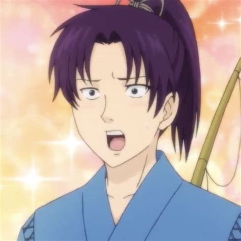 Surprised Saiki Kusuo Anime Character with Purple Hair and Blue Eyes