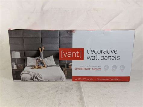 Vant Decorative Wall Panels - Contains 4 30"X11.5" Panels - Simple ...