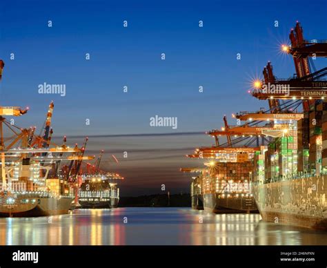 HHLA Container Terminal Waltershof, Container Terminal, Port of Hamburg ...