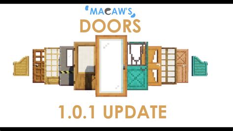 Macaw’s Doors 1.18.1-1.12.2: A New Way to Customize Your Doors - Wminecraft.net