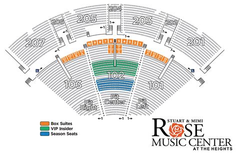 Rose Theatre Seating Chart