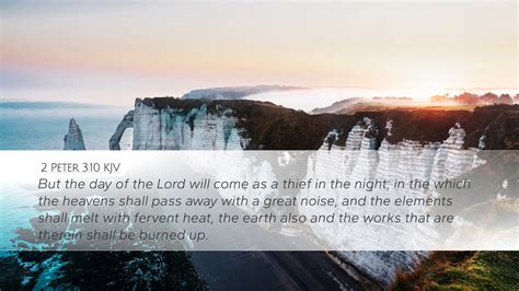 2 Peter 3:10 KJV Desktop Wallpaper - But the day of the Lord will come as a thief in