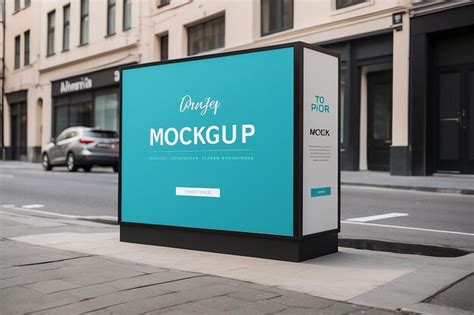 Premium AI Image | signage mockup template