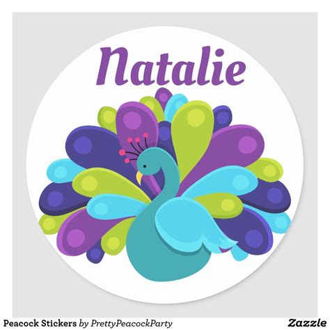 Peacock Stickers Peacock Theme, Snail Mail, Party Hats, Birthday Party ...