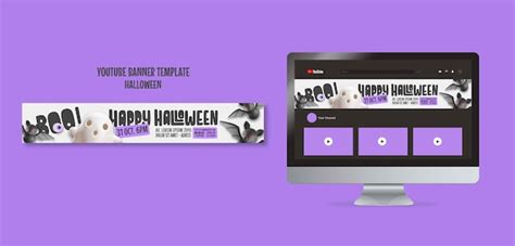 Free PSD | Halloween celebration youtube banner