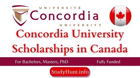 Concordia University Scholarships 2024-2025 For International Students ...