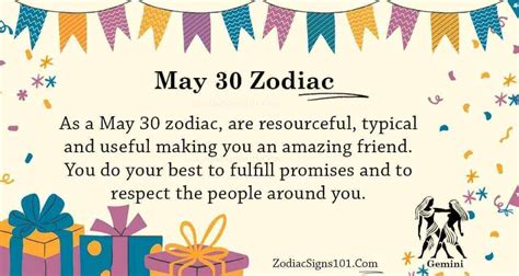 May 30 Zodiac is Gemini, Birthdays and Horoscope - ZodiacSigns101