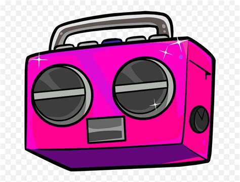 Sc S Radio Sbaby Stereo Scs - Pink Boombox Png Transparent Cartoon ...