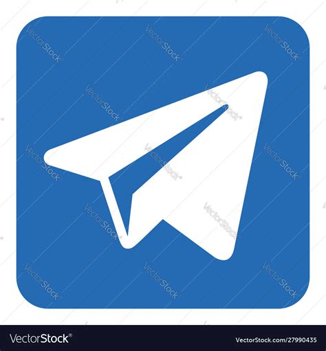 Telegram logo icon Royalty Free Vector Image - VectorStock