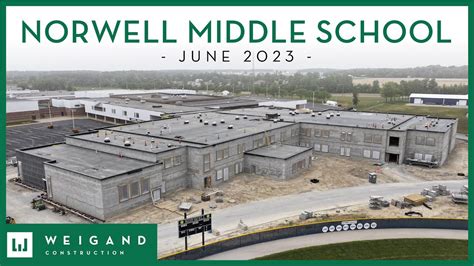 Norwell Middle School - Construction Update (June 2023) - YouTube