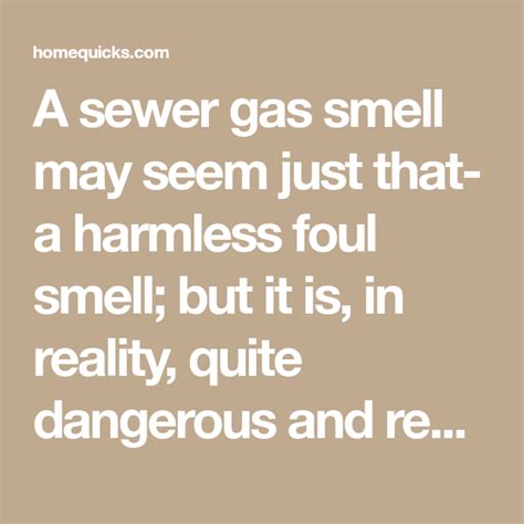 sewer gas smell in house comes and goes - Omer Ho