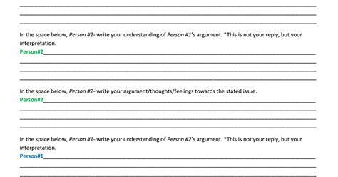 Communication Worksheets For Married Couples