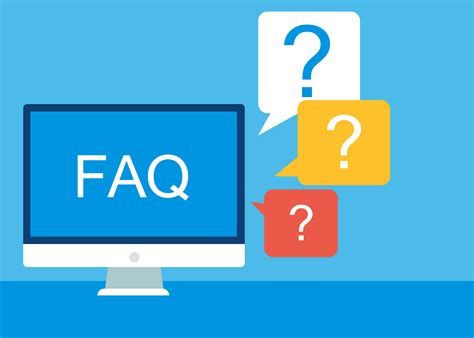 Frequently asked questions FAQ banner. Computer with question icons. Vector flat illustration ...