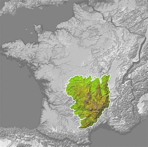 Massif Central Map