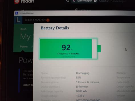 Legion 5 5800H maximum battery life on silent mode: : r/LenovoLegion