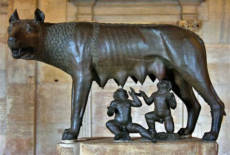 Capitoline Wolf Sculpture at Capitoline Museums in Rome, Italy - Encircle Photos