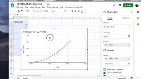 Making a Graph in Google Docs - YouTube