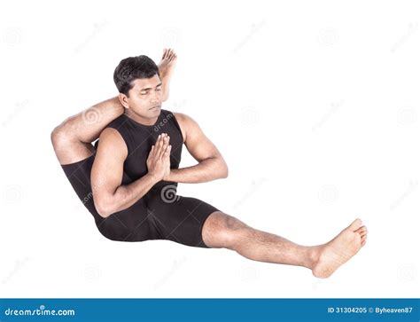 Yoga By Indian Man On White Royalty Free Stock Photo - Image: 31304205