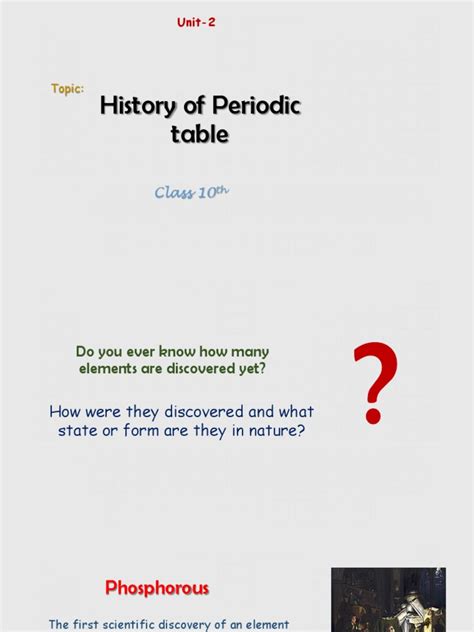 History of Periodic Table | PDF | Periodic Table | Chemical Elements