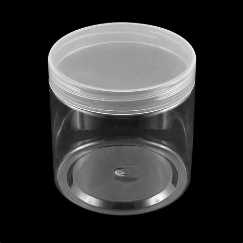 UXCELL Home Household Plastic Cylinder Shaped Transparent Food Storage Box Container 10X10cm-in ...