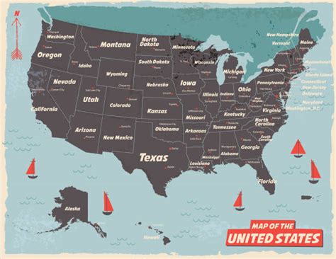 Usa Map With States And Capitals