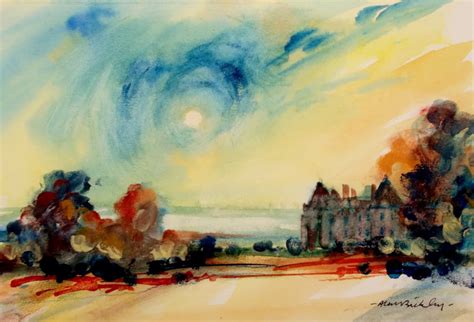 Meaford Hall, Stone, Early Morning. by Alan Bickley