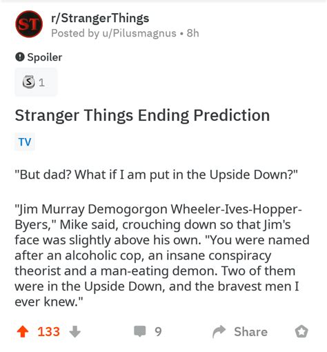 Stranger Things Spoilers : r/unexpectedharrypotter