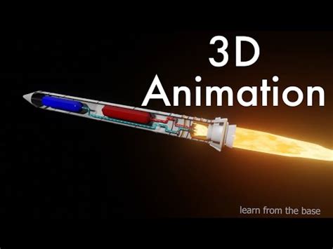 LIQUID PROPELLANT ROCKET ENGINE/liquid rocket 3d animation/construction ...