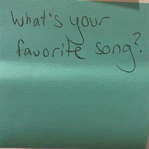 What’s your favorite song? – The Answer Wall