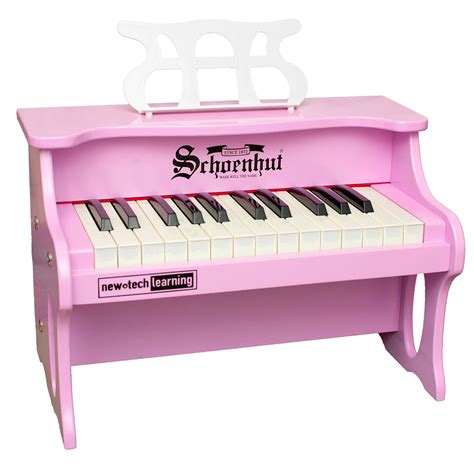 Buy Schoenhut Tabletop Digital Piano - Digital Kids Pink Piano Keyboard with 25 Keys and Music ...