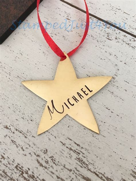 Personalized Star Christmas Ornament | Mini christmas ornaments ...