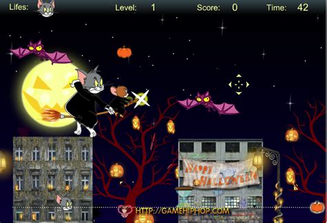 Tom and Jerry Halloween Pumpkins - Play Online on Flash Museum 🕹️