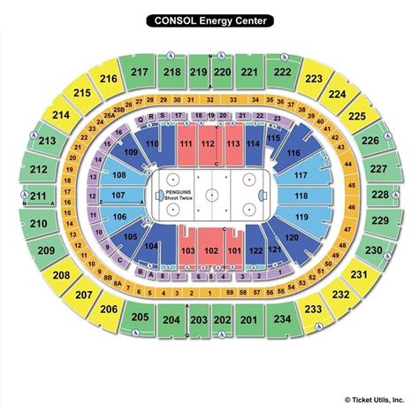 PPG Paints Arena, Pittsburgh PA - Seating Chart View