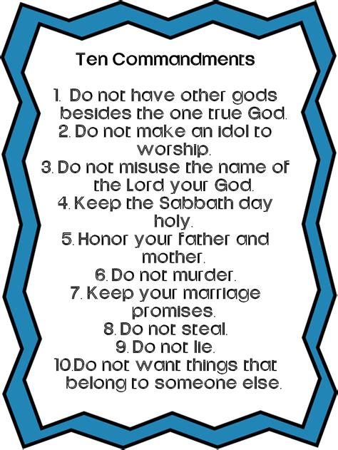 ten commandments poster | Kathy Hutto