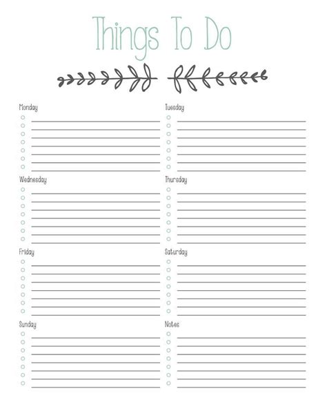 Free Printable "To Do" List … | To do lists printable, Free printables, Planner